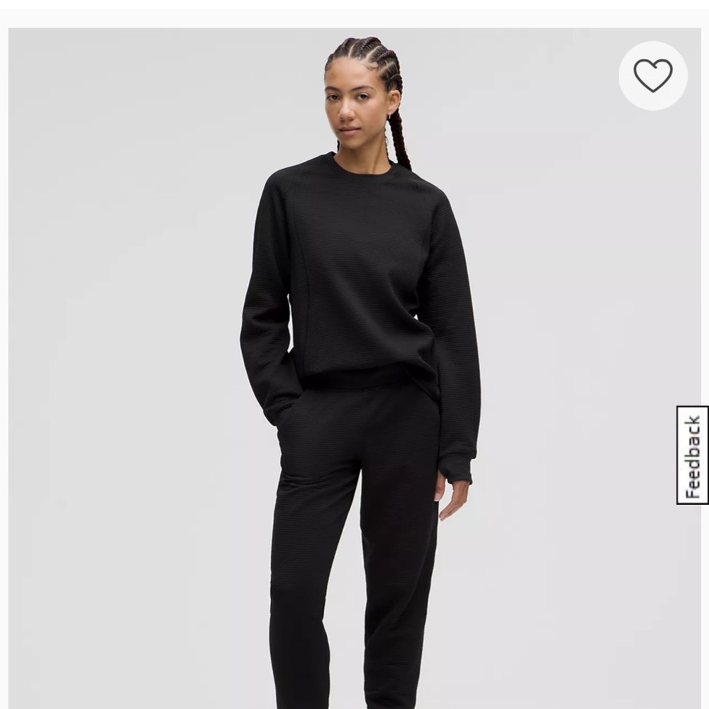 NWOT Lululemon Waff knit mid crewneck long sleeve